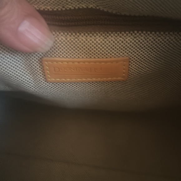 Dooney & Bourke Lime Green Coated Canvas Signature Print Satchel - Picture 14 of 16